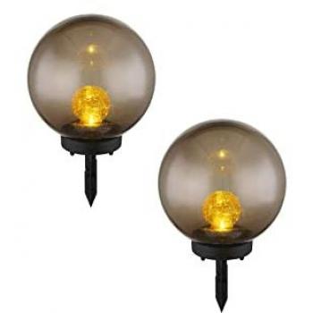 MEINEWUNSCHLEUCHTE Led Solarkugeln 2er set