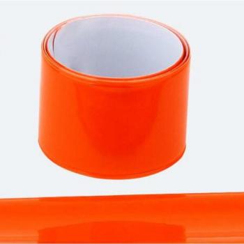 Sangle de jambe réfléchissante fluorescente, 40 cm, 1 pièce