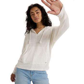 Roxy Destination Surf Kapuzensweatshirt Damen – XS, Weiß