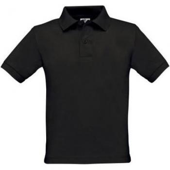 B&C Kinderen Polo Shirt Saffraan 9-11 Jaar Wit