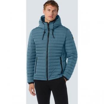 No Excess Kapuzen‑Bodywarmer Leichtdaunenjacke – Herren, Größe XXL, blauer Farbton