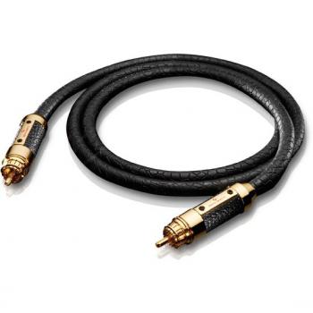 Oehlbach XXL Black Connection D75 – 0,75 m Flexibles Cinch‑Kabel