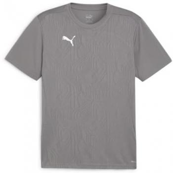 Puma Uomini Maglia Corte Grigia TeamFinal XL