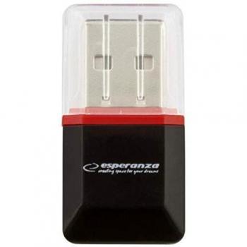 Lecteur de cartes noir, argent ou transparent – EA134K USB 2.0 (Esperanza)