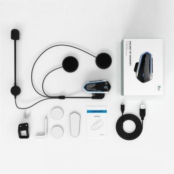Casque moto sans fil avec Bluetooth et radio FM 4 voies