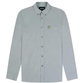 Creme Lyle & Scott Linnen en Katoen Shirt – Button‑Down