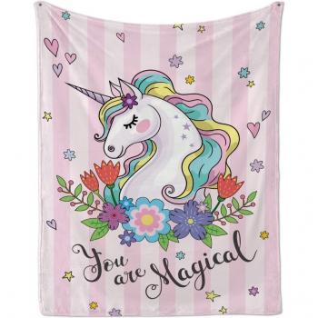 Cute Unicorn Napping Blanket for Girls