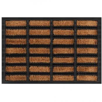 Coir and Rubber Door Mat 40x60 cm