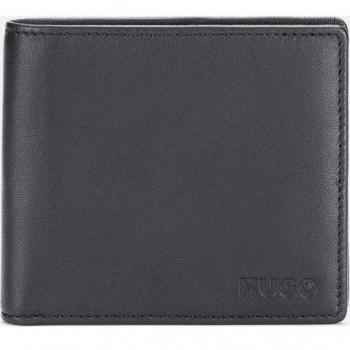 Hugo Boss Subway 4 cc coin Men Leather Wallet Black Black male Sizes ONE SIZE