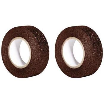 Nastri RAYHER 5 M per 15 Mm, Color Marrone, Effetto Glitter