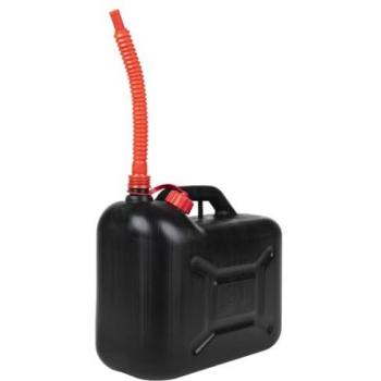 VidaXL Benzinkanister 20 l Schwarz mit flexiblem Ausgießer 3er Set
