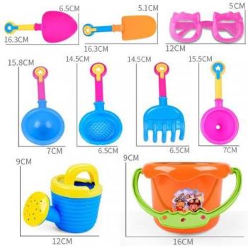 9-Piece Kids Outdoor Sand Play Set
