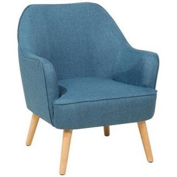 Silla Estilo Retro Loken con Pata de Madera