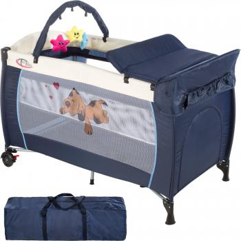 TecTake 800032 Portable Baby Playpen, 132 x 75 x 104 cm