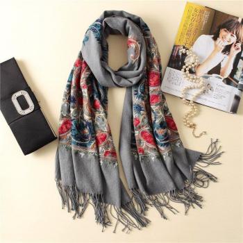 Pashmina bordada para mujer