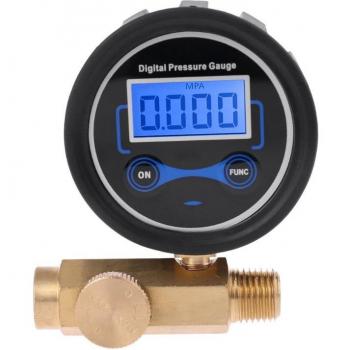 Compresor digital 1/4 de aire 200PSI con manómetro y control de presión