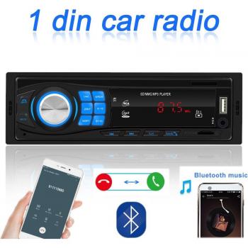 1 Din Auto Stereo with Bluetooth, FM Radio, Aux Input, USB, TF/SD, MP3/WMA