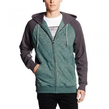 Billabong Balance Sherpa Hoodie con cremallera para hombre Evergreen FR: () talla L