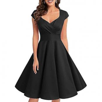 Robe Retro 60s avec Short Sleeve
