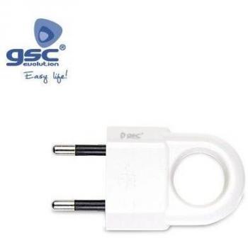 Clavija Bipolar Ergonómica 4mm Blanca GSC 000201276