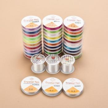 Lote de 10 Pulseras 1mm elásticas y transparentes