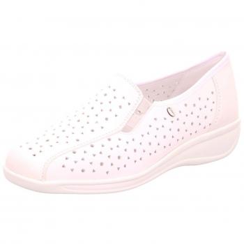 Ara Damen Schuhe Bequem Perlato / Softnappa – Soft‑Fußbett ausziehbar – Weiß/Weite
