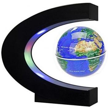 Newooe Blue Magnetic Levitation Floating Globe for Desk