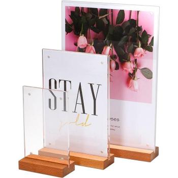 Magnetic Poster Holder in Oak Wood