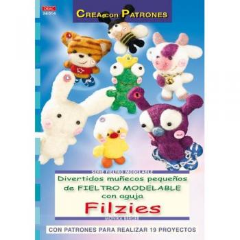 Serie Fieltro Modelable Nº 14. Divertidos Muñecos Pequeños De Fieltro Modelable Con Aguja Filzies
