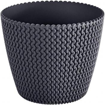 Pot de fleurs en plastique anthracite 18,6L Prosperplast