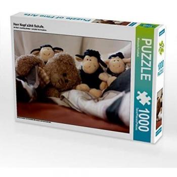 CALVENDO Schaf‑Zähler Puzzle – 1000 Teile, 64 × 48 cm – Foto von fotospoekes