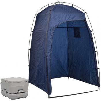 VidaXL Campingtoilette mit Zelt für 10+10 L