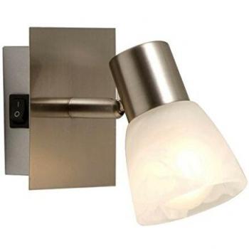 Metall Wandleuchte Nickel Matt