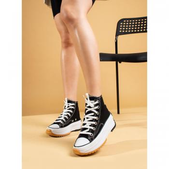 Saison Nouvelle Baskets Femme Hautes Lacets