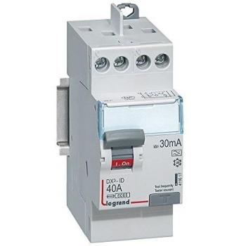 Legrand 411617 Interrupteur différentiel bipolaire 40A 30mA 230V