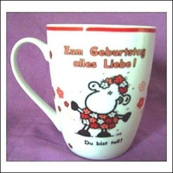 Herzschafstasse – Sheepworld „Alles Liebe“