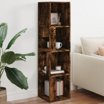 Armoire de Rangement Chêne fumé 33x33x132 cm