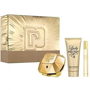 LADY MILLION Pack de fragancia EDP 80 ml + Loción 100 ml + Spray de viaje 10 ml