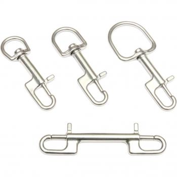 316 Stainless Steel Dive‑Ready Swivel Eye Bolt with Snap Buckle