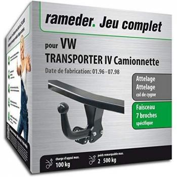 Rameder Attelage avec Faisceau 7 Broches pour VW Transporter IV