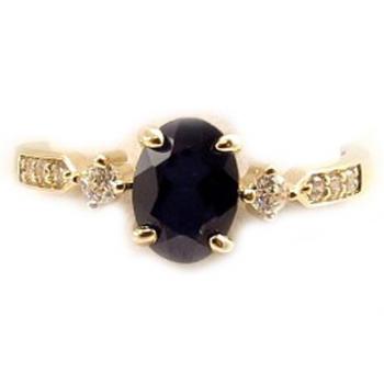 Anello Scarlett con zaffiro placcato in oro
