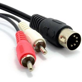 Kenable 5 Pin Male Din to RCA Audio Cable 0.5m