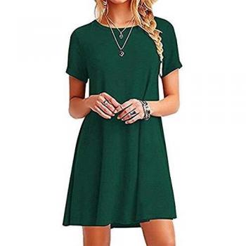 YOUCHAN Vestito Donna Allentato Rosso Scuro