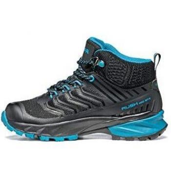 SCARPA Rush Mid Kid GTX, Trail Running Unisex Bambini, Nero (Black Ottanio) Gore Tex Free Dome, Bambini, 38 EU