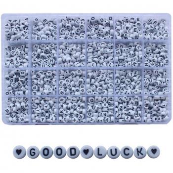 Acrylique Cœur Alphabet Créatif