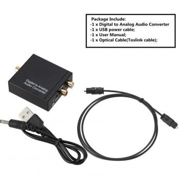 Décodeur Audio Digital Portable – Jack 3.5 mm, RCA, SPDIF