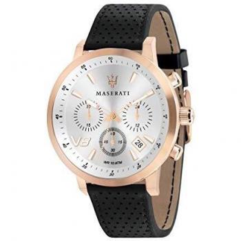 Maserati Montre Homme GT Acier PVD Or Rose Cuir