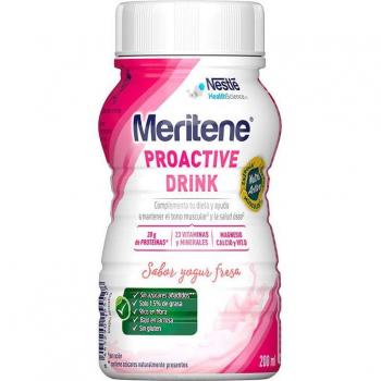 Meritene Proactive Bebida Sabor Yogur Fresa 6 x 200 ml