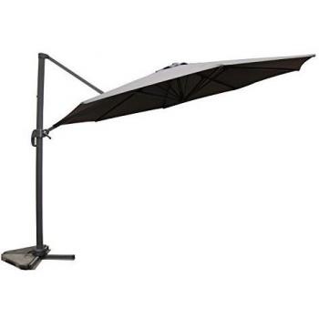 Ombrellone Decentrato Grigio Ø 350cm Castillo