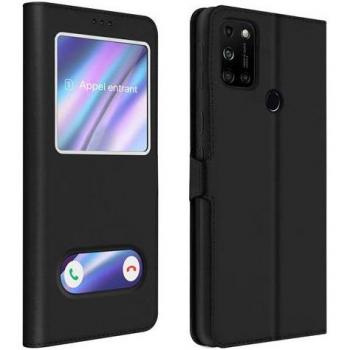 Custodia doppia finestra Avizzar in silicone nero per Wiko View 5 & 5 Plus